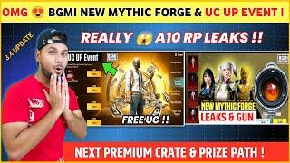 OMG  Next UC UP Event  Next Mythic Forge Bgmi  A10 Royal Pass  Next Premium Crate Bgmi