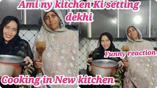 Cooking in New kitchen  Ami ka Reaction  Alishba Amir daily vlog