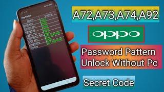 Oppo A72A73A74A92 Hard Reset Without Pc Remove PatternPinPassword Unlock 100% Working
