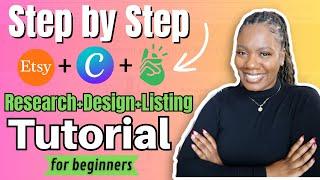 2024 Complete Etsy Print On Demand Canva & Printify tutorial for beginners  Step by Step process