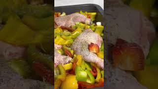 pollo al forno con i peperoni #recipe #food #ricette #cucinaitaliana #cooking