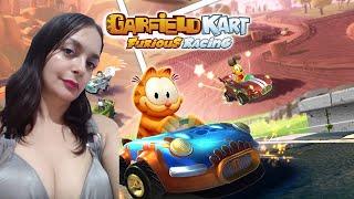 Joguei todos os circuitos no Garfield Kart