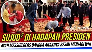 TEPAT MALAM INI  BANGGA ANAKNYA JADI WNI MESS HILGERSI BUAT SANG AYAH SAMPAI SUJUD BEGINI.