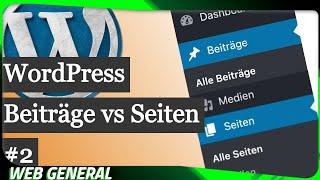 WordPress Wann Seiten & wann Beiträge erstellen + Kategorien