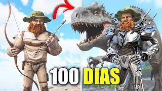 ¡Tengo 100 Días para Pasar ARK Survival Evolved en Hardcore Película Completa de Lost Island.