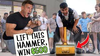 Lift the the IMPOSSIBLE HAMMER win $500 public challenge