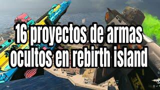 Localización exacta de 16 proyectos de armas en rebirth island