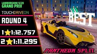 ASPHALT 9  SC20 GRAND PRIX TOUCH DRIVE ROUND 4 1⭐112.757 2⭐111.295 PANTHEON SPLIT