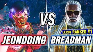 T8  JeonDDing Reina vs Breadman #1 Ranked Leroy  Tekken 8 High Level Gameplay