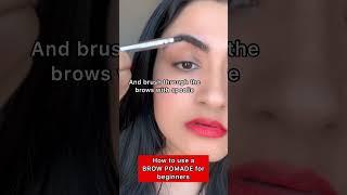 Brow pomade HACK for beginners  #shorts #makeup #makeuphacks #makeuptutorial