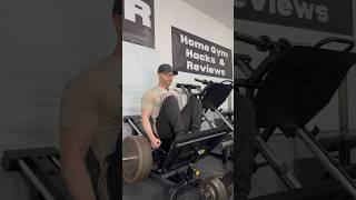 Compact Leg Sled Hack - Greater Range of Motion & Less Weight Needed #homegym #garagegym #powertec