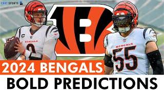 Bengals BOLD PREDICTIONS Logan Wilson Pro Bowl Joe Burrow MVP Break Franchise Record For Wins