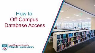 Off Campus Access