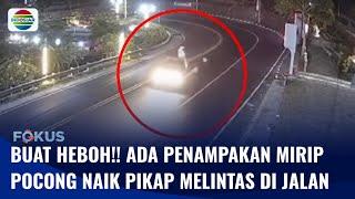 Viral Ada Sosok Mirip Pocong Terekam CCTV Melintas di Kawasan Jalan Jogja-Wonosari  Fokus