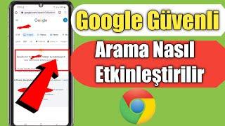 Android 2023de Google Güvenli Arama Nasıl Etkinleştirilir  Google Güvenli Arama 