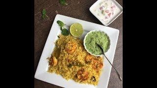 Malabar Style Chemmeen Choru Malabar Prawn Pulao with Biriyani Chammanthi