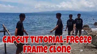 how to make freeze frame clone trail effect on capcut