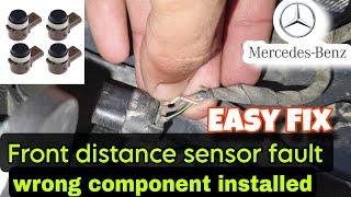 Front distance sensor fault wrong component installed 92444A easy solution.