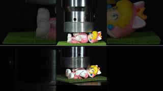  Cat Mario Characters CRUSHED By Hydraulic Press  #Mario