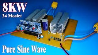 How to make 8kW Pure Sine Wave inverter 12V24V48V  to  110V220V380V