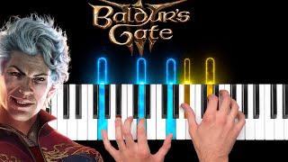 Baldurs Gate 3 - Down By The River - Piano Cover & Tutorial 4K  60 fps