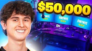 DIG $100000 Gaming Setup Tour ft. Bugha AussieAntics Khanada