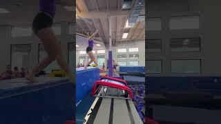 i didn’t get the best one on video  #gymnast #flip #gym