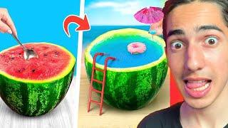 لایف هک های هندوانه که باید تست اشون کنید  WATERMELON LIFE HACK 