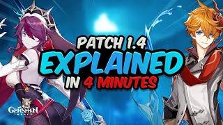 EVERYTHING NEW IN PATCH 1.4 IN LESS THAN 4 MINUTES  Genshin Impact
