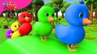 Five Little Ducks  Kids Songs  BluLoo Nursery Rhymes & Kids Songs