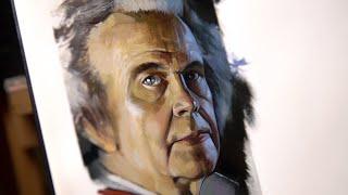 Портрет  Speedpainting. Sketch Bilbo Baggins portrait.The Lord of the Rings.Oil Painting