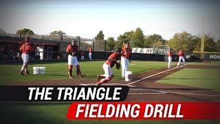 Baseball Infield Skills and Drills -  The Triangle Drill - Ball State University Coach Rich Maloney