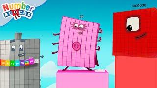 Count Numbers 0 to 1000000  Learn To Count  @Numberblocks