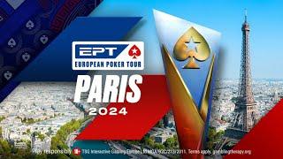 EPT Paris 2024 - 5.300€ EPT Main Event Tag 4 Live Coverage mit Holecards 18+