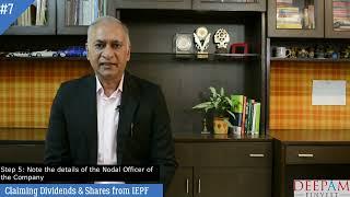 Video 7 - Steps for Claiming Dividends & Shares from IEPF