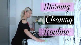 DAILY MORNING CLEANING ROUTINE  CLEAN WITH ME  SPEED CLEAN  CLEANING MOTIVATION