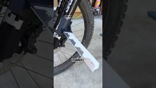 Fork mounted razor machetes #mtb #mountainbike #shorts