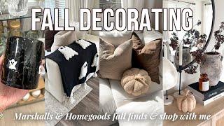 DECORATE FOR FALL WITH ME Marshalls & Homegoods fallhalloween finds shop with me and haul