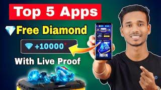 Top 5 Real - Free Fire Diamond Apps 2024  How To Get FREE Diamonds In Free Fire  Free Diamond Apps