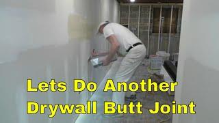 Drywall Butt Joints By Hand