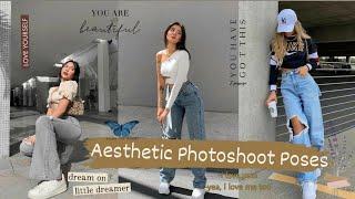 Aesthetic Photo Ideas For GirlsWide Leg Jeans Photoshoot PosesJeans Poses For Girls
