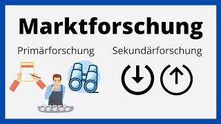 Marktforschung  Unterschied Primärforschung Sekundärforschung  einfach erklärt