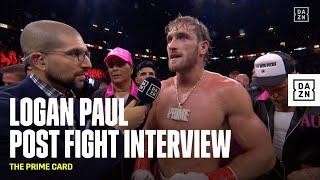 Logan Pauls PASSIONATE Victory Speech After Defeating Dillon Danis  THE PRIME CARD