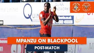 POST-MATCH  Pelly-Ruddock Mpanzu reacts to his brace in the comeback win against Blackpool