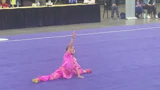 7-year-old student of the Emei Wushu Academy amazed the audience with their spectacular performance