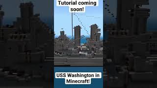 How to build a battleship in Minecraft #howtobuild #minecrafttutorial #minecraftbuild #shorts #fyp