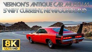 Virtual Tour of Vernons Antique Car Museum Swift Current Newfoundland - 8K Travel VLOG & Review