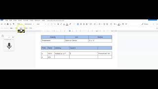 Use Google Docs Equations to fill out tables