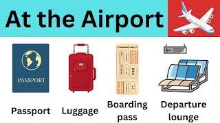 At The Airport  English Vocabulary