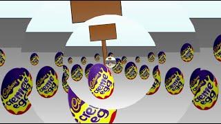 Cadburys Creme Egg Crowd Crush Ident Logo Lets Effects